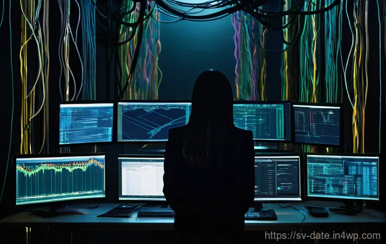 데이터 품질 유지 관리 체크리스트 - **Prompt:** "A cinematic, high-angle shot illustrating the 'Data Jungle' metaphor. A female data ana...